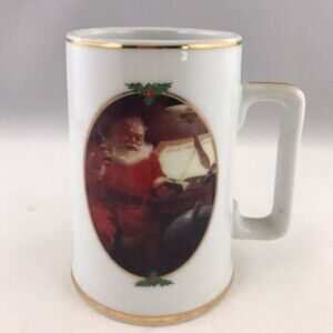 VTG Coca-Cola Collector Edition Christmas Good Boys Girls Santa Clause Cup 1996